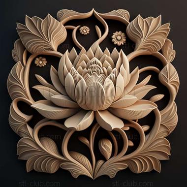 3D model lotus (STL)